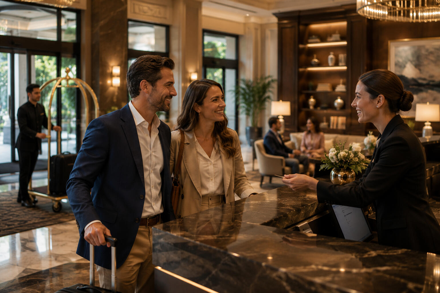 Welcoming Luxury Hotel Check-In