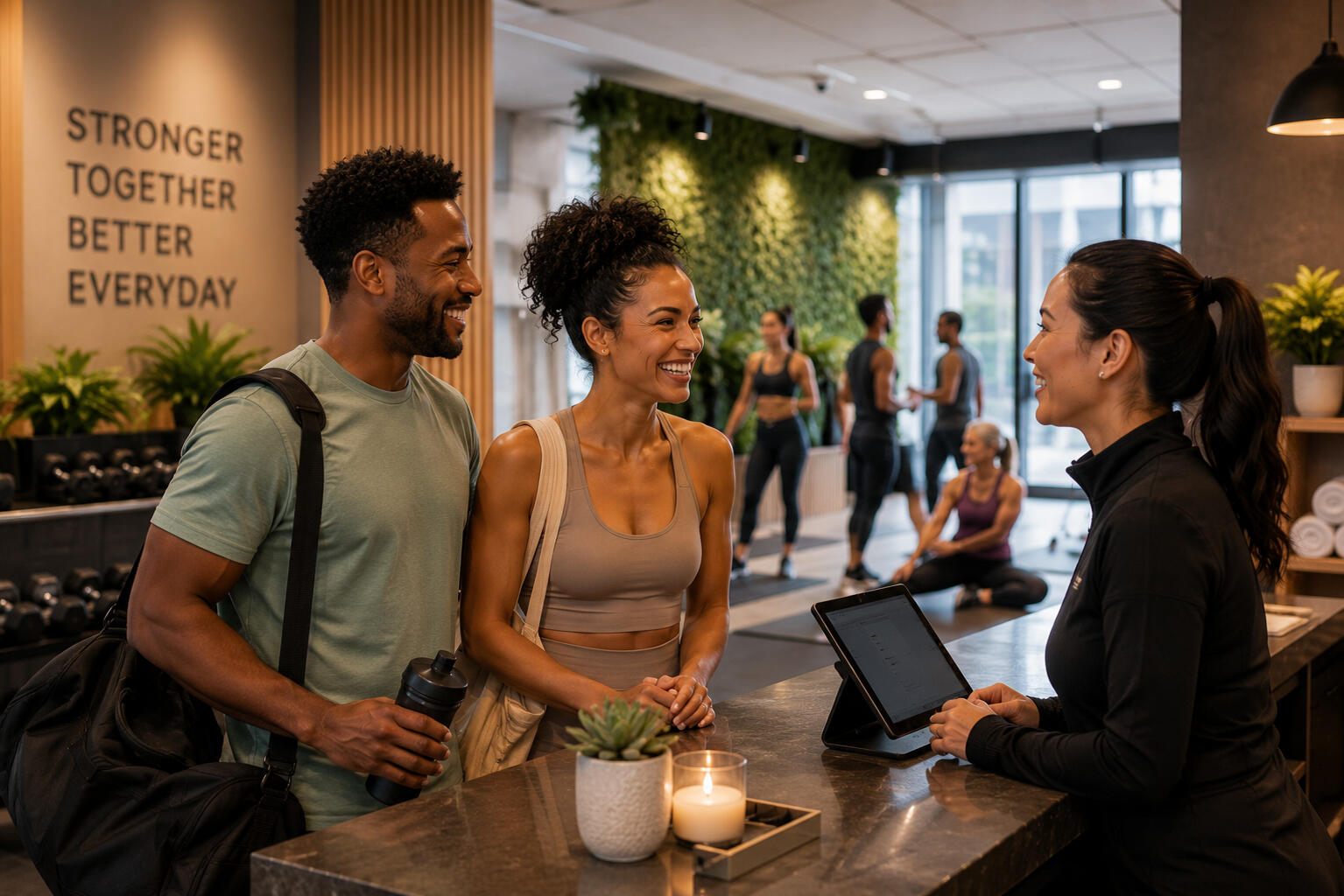 Welcoming Wellness Studio Reception